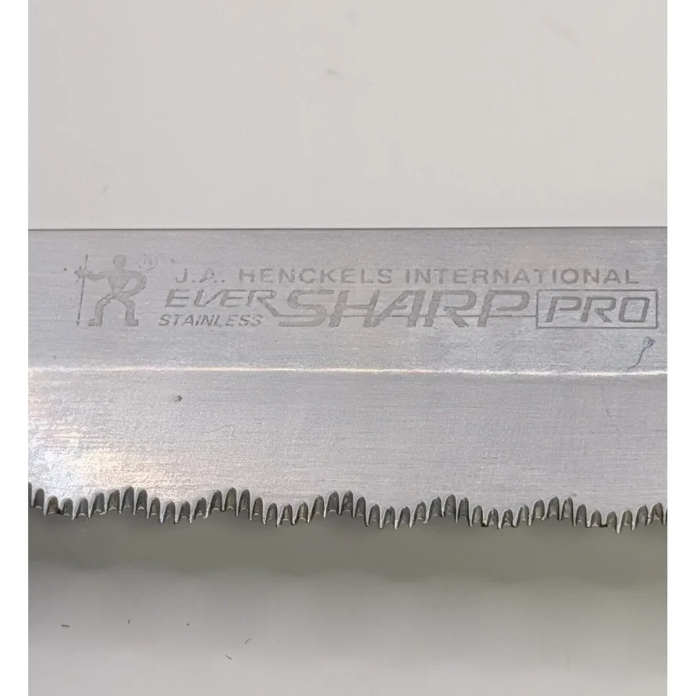 JA Henckels Eversharp Pro Chefs Knife 5.25 in Blade Serrated Stainless